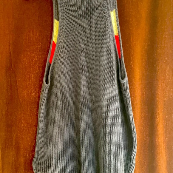 Blue with red and white stripe Spaghetti strap knit top - great for the 4th! - Picture 3 of 4